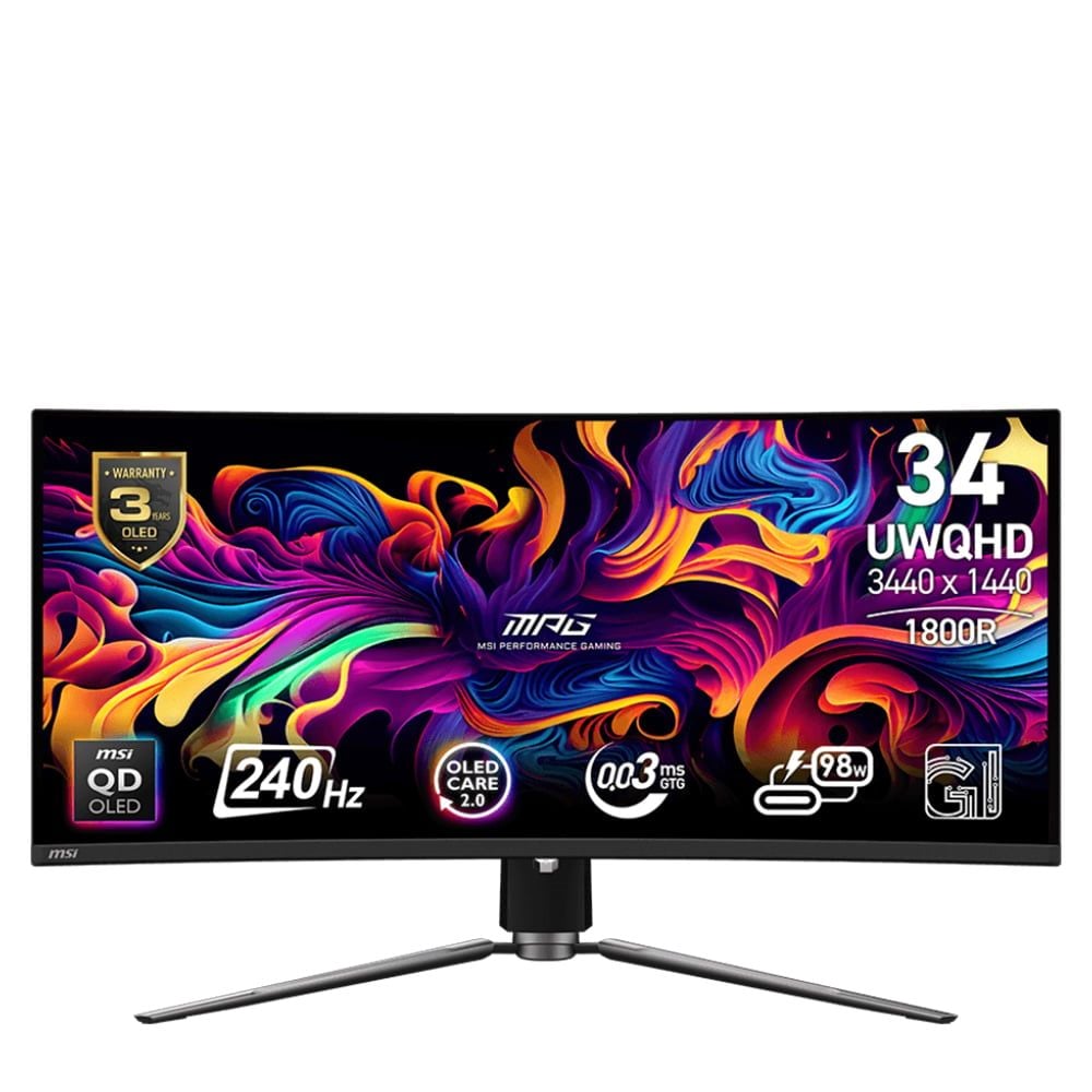 Màn hình cong MSI MPG 341CQPX QD-OLED 34" QD-OLED 2K 240Hz chuyên game
