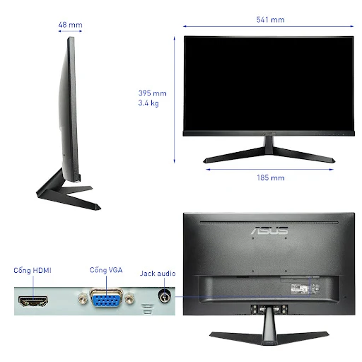 Màn hình Asus VY249HGR 23.8 inch (Full HD/ IPS/ 120Hz/ 1 ms)