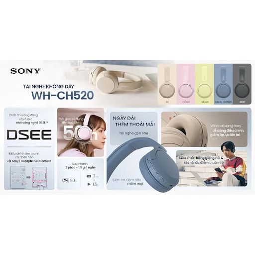 Tai nghe Sony WH-CH520