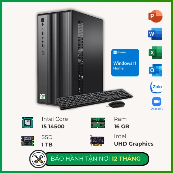 Máy bộ TNC Văn Phòng I5415 (I5 14500/ Ram 16GB/ SSD 1TB/ Windows 11 Home)