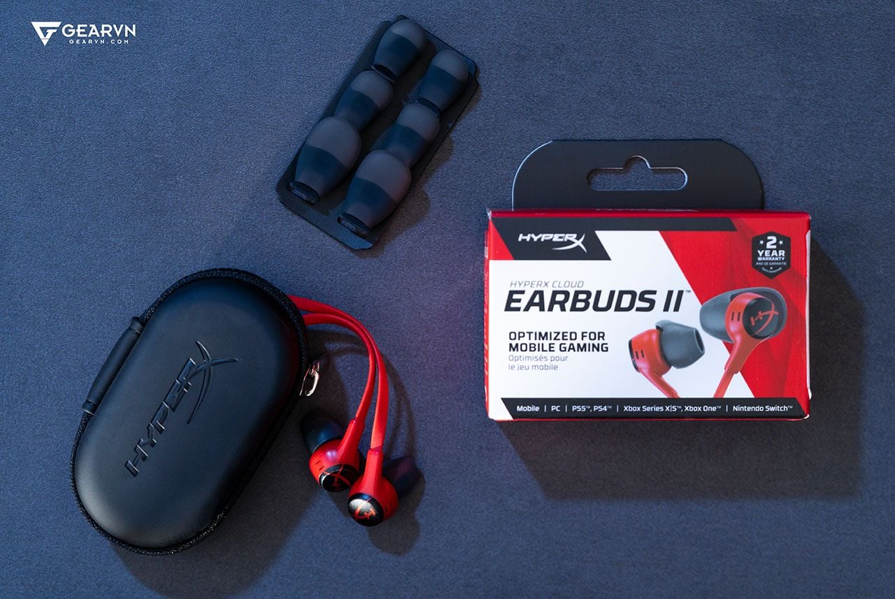Tai nghe HP HYPERX Cloud Earbuds II Red