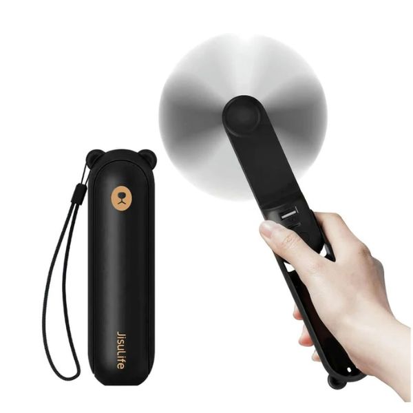 Quạt cầm tay Jisulife Life 9 5000mAh Black (J2705)