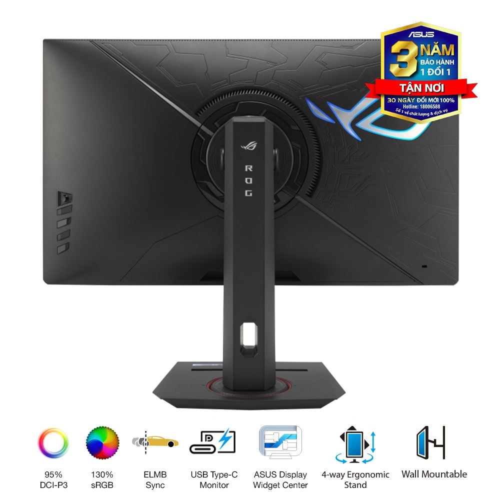 Màn hình Asus ROG Strix XG27UCG 27" Fast IPS 4K 160Hz-FHD 320Hz chuyên game