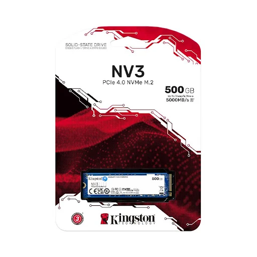 Ổ cứng SSD Kingston NV3 M.2 2280 PCIe Gen 4.0 NVMe 500G (SNV3S/500G)