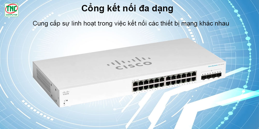Switch Cisco CBS110-24T-EU (24 port/ 10/100/1000 Mbps/ Unmanaged/ SFP)