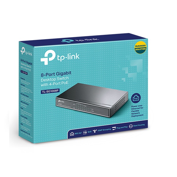 Switch PoE TP-Link TL-SG1008P (8 port/ 10/100/1000 Mbps)