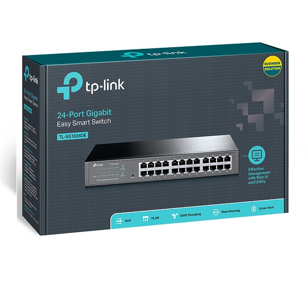 Switch TP-Link Easy Smart TL-SG1024DE (24 port/ 10/100/1000 Mbps)