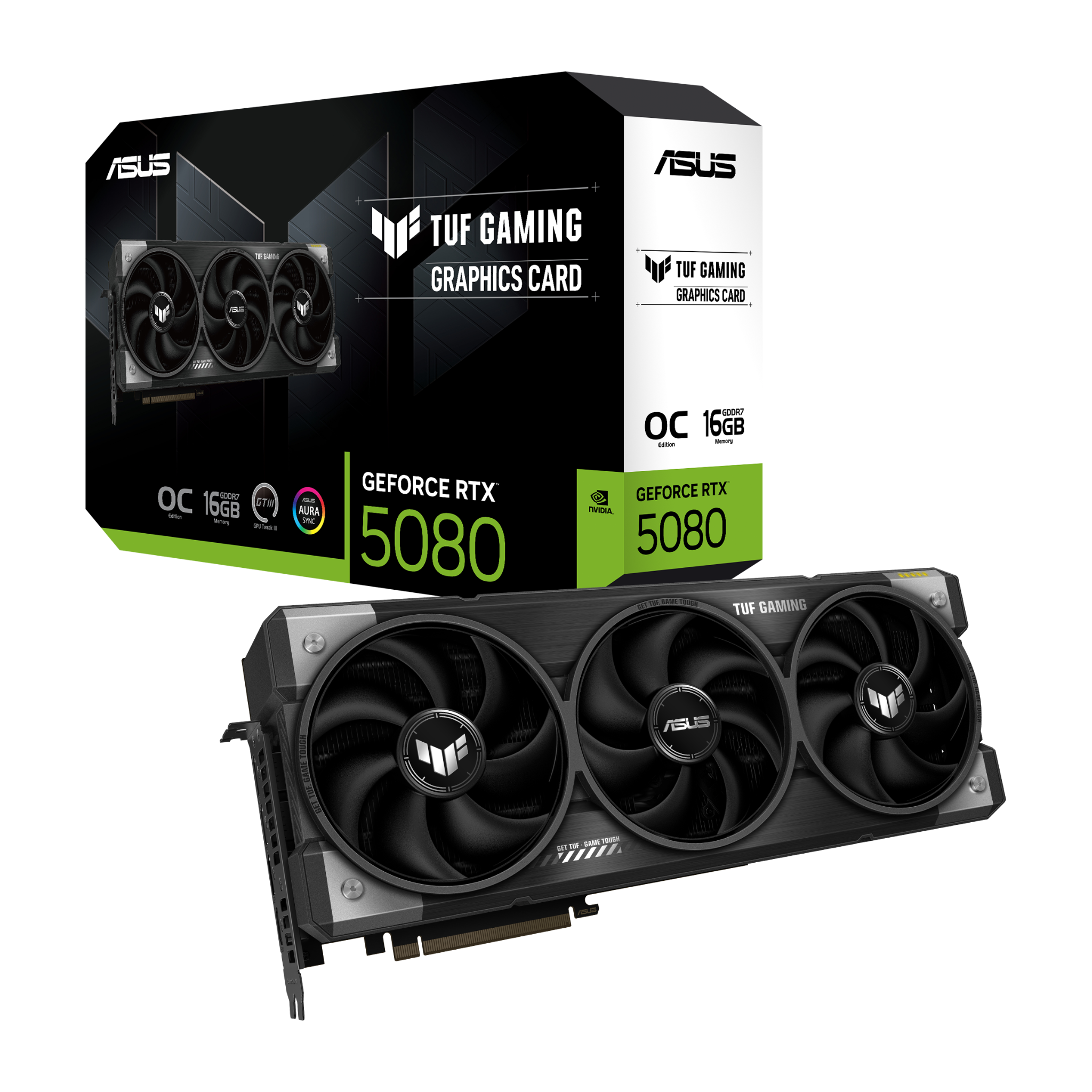 Card màn hình ASUS TUF Gaming GeForce RTX 5080 16GB GDDR7 OC Edition (TUF-RTX5080-O16G-GAMING)