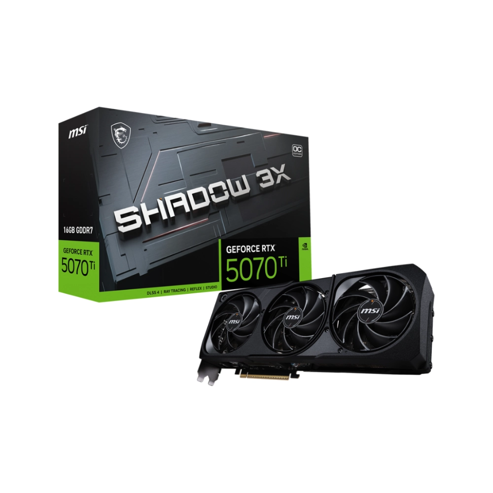 Card Màn Hình MSI GeForce RTX 5070 Ti 16G SHADOW 3X OC