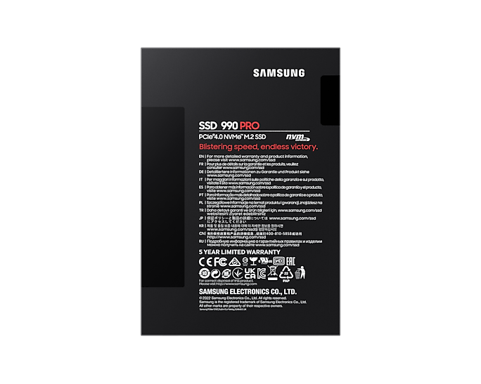 Ổ Cứng SSD Samsung 990 PRO 4TB M.2 PCIe Gen4 NVMe (MZ-V9P4T0BW)