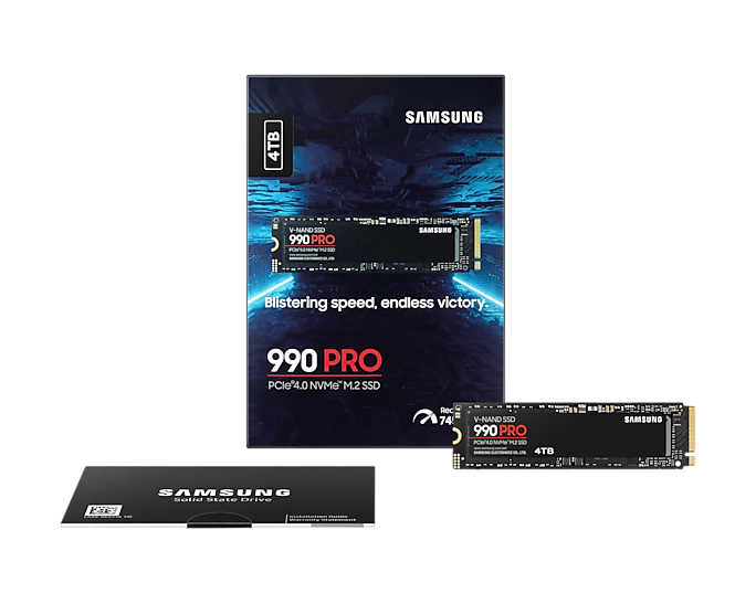 Ổ Cứng SSD Samsung 990 PRO 4TB M.2 PCIe Gen4 NVMe (MZ-V9P4T0BW)