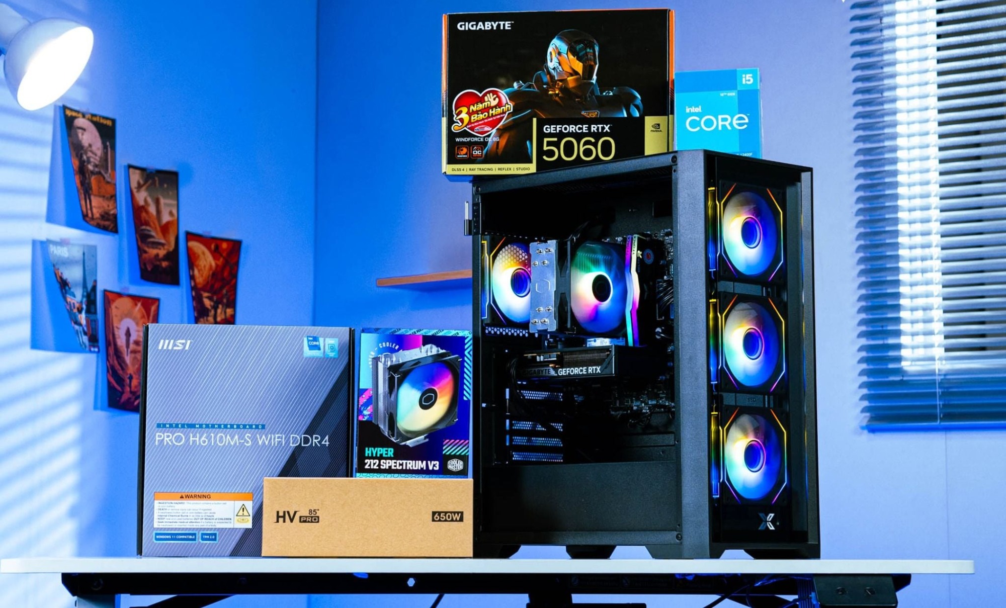 PC ProGear Intel i5-12400F/ VGA RTX 5060 (Main H)