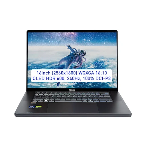 Laptop Msi Stealth 16 AI+ B3WF-007VN (Ultra 9-386H/ GeForce RTX™ 5060/ 32GB/ 1TB/ Win 11 Home)
