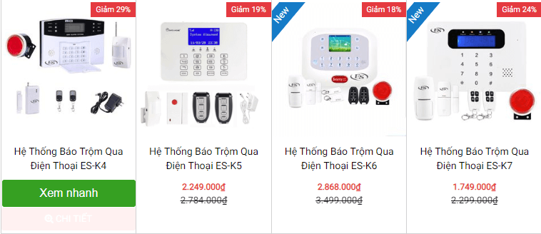 Mua thiết bị báo trộm ES giá siêu hấp dẫn, siêu tiết kiệm