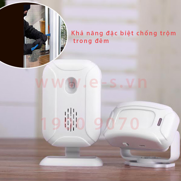 Chuông cửa báo khách kiêm báo trộm ES