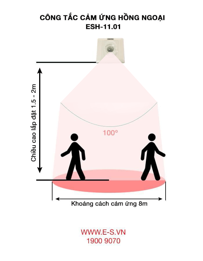 Công tắc cảm ứng hồng ngoại ES-11.01