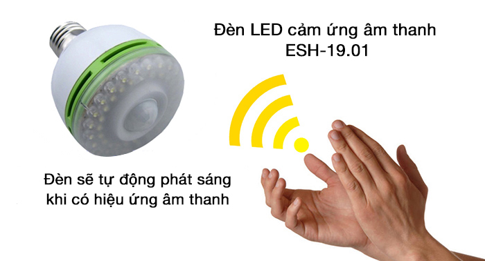 Đèn led cảm ứng âm thanh ES-19.01