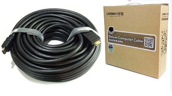 Ugreen 10110 10M màu Đen Cáp tín hiệu HDMI chuẩn 1.4 hỗ trợ phân giải 4K * 2K HD104 20010110