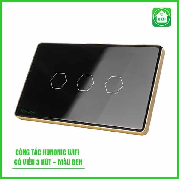 Công Tắc Cảm Ứng Wifi Hunonic Hình Chữ Nhật Có Viền