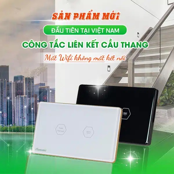 Công Tắc Cầu Thang Wifi Hunonic