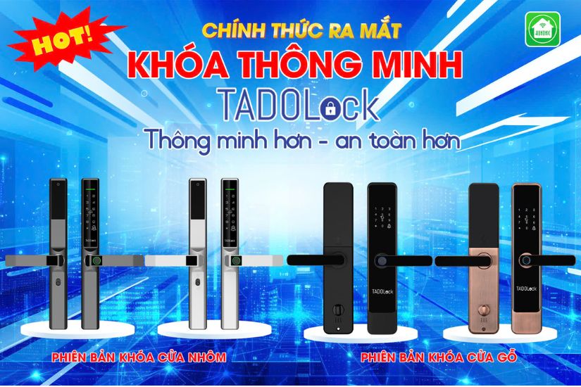 KHÓA THÔNG MINH TADOLock Cửa nhôm (Bạc tinh tế)