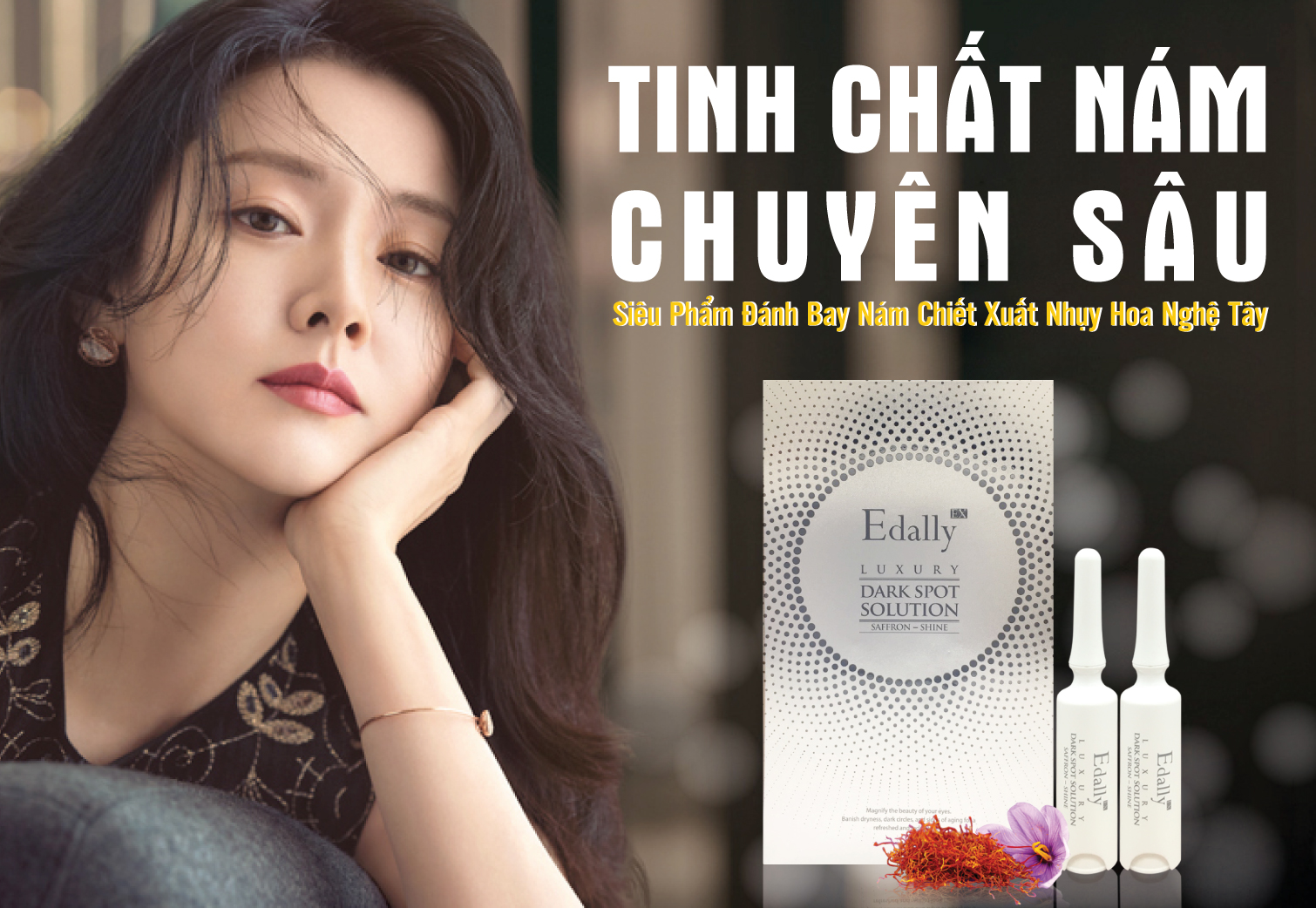 Khám phá công thức đánh bay mọi loại nám từ tinh chất nám Saffron Shine