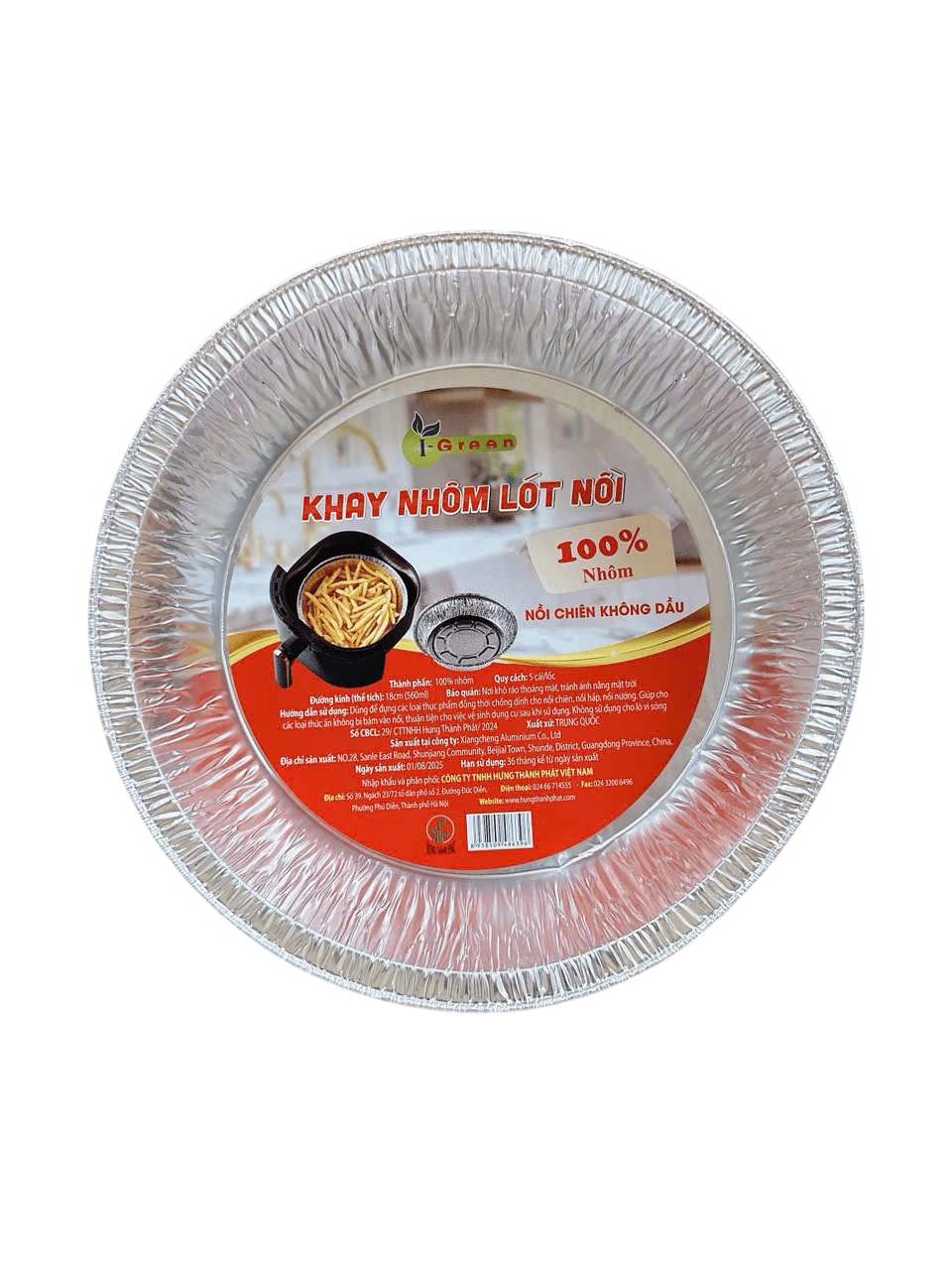 KHAY NHÔM LÓT NỒI 18CM