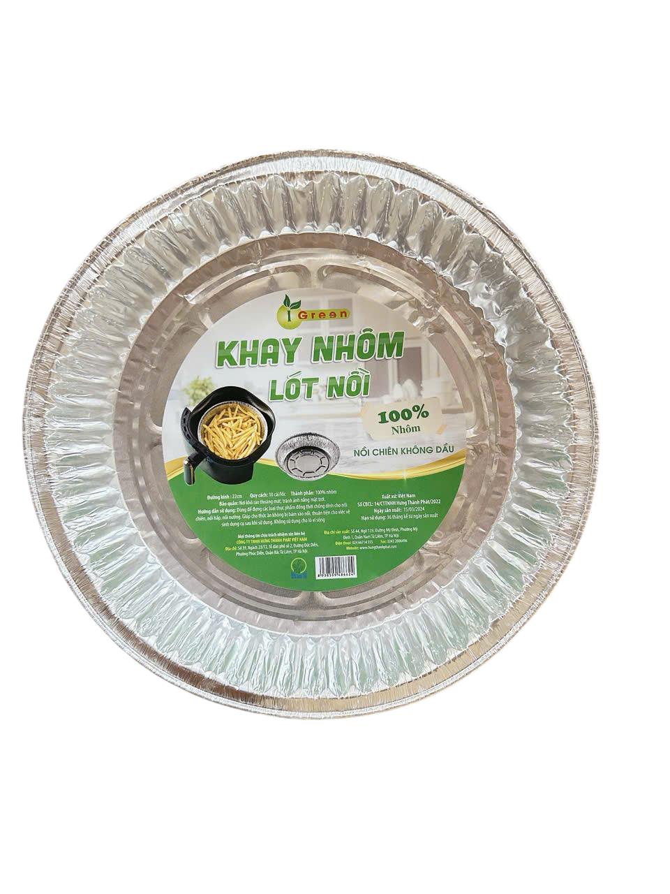 KHAY NHÔM LÓT NỒI 22CM
