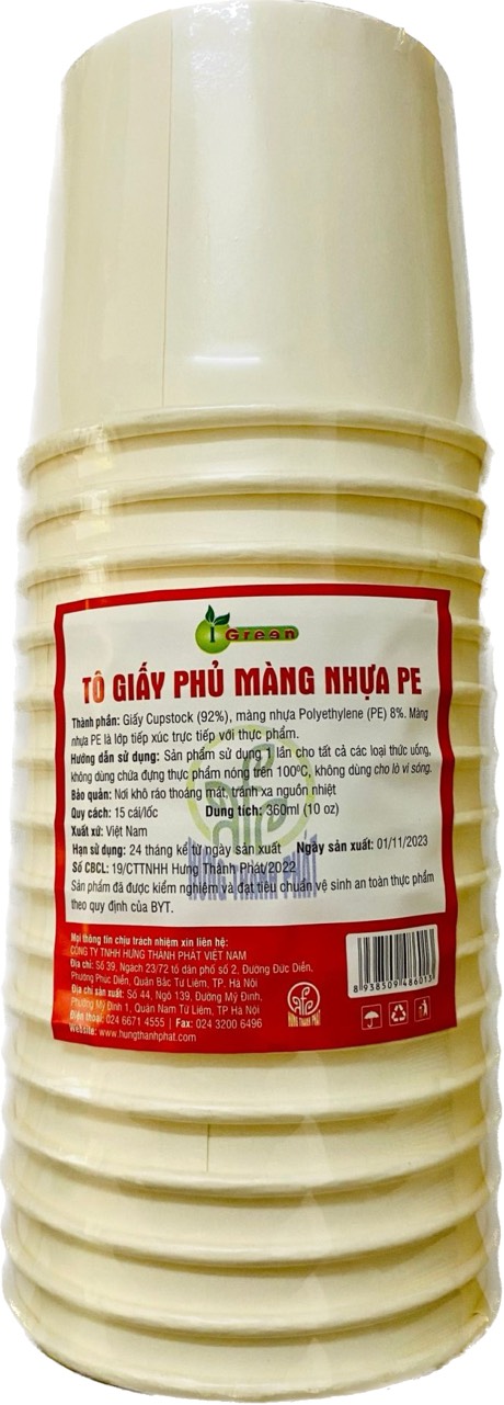 TÔ GIẤY TRẮNG 10OZ