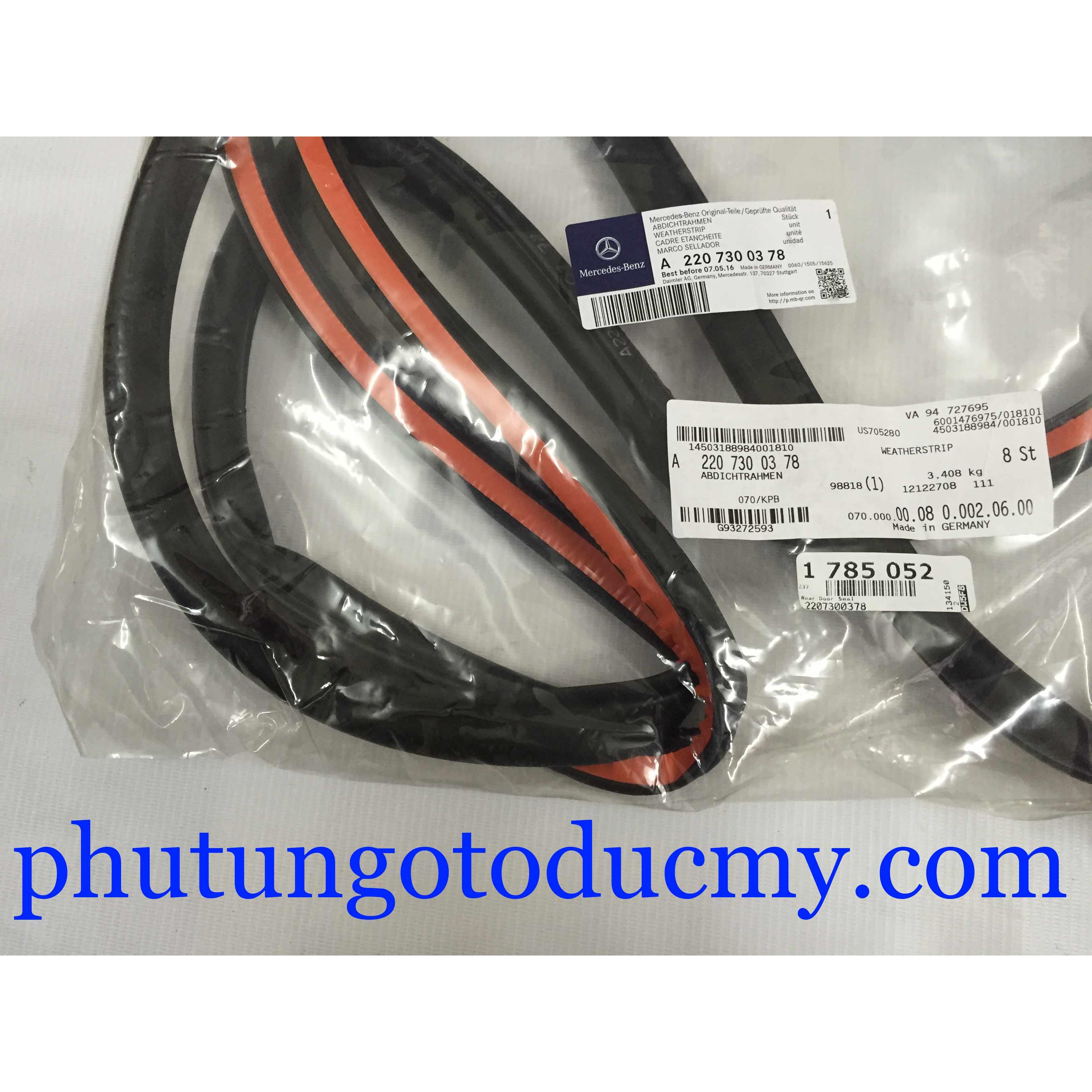 Gioăng cánh cửa sau Mercedes S320, S350, S500 W220 -A2207300378