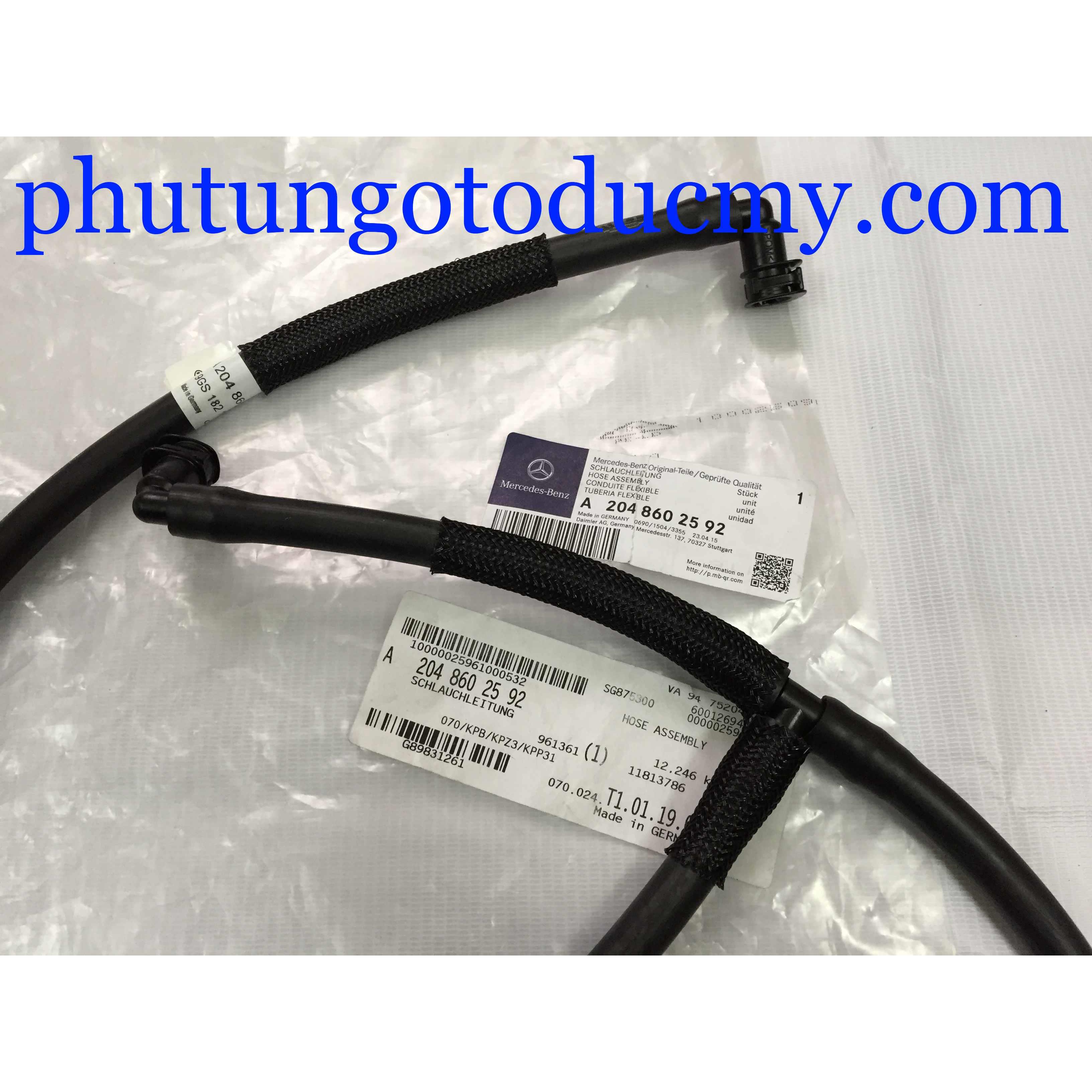 Ống vòi phun nước rửa đèn pha Mercedes C200, C230, C250, C300 W204 -A2048602592