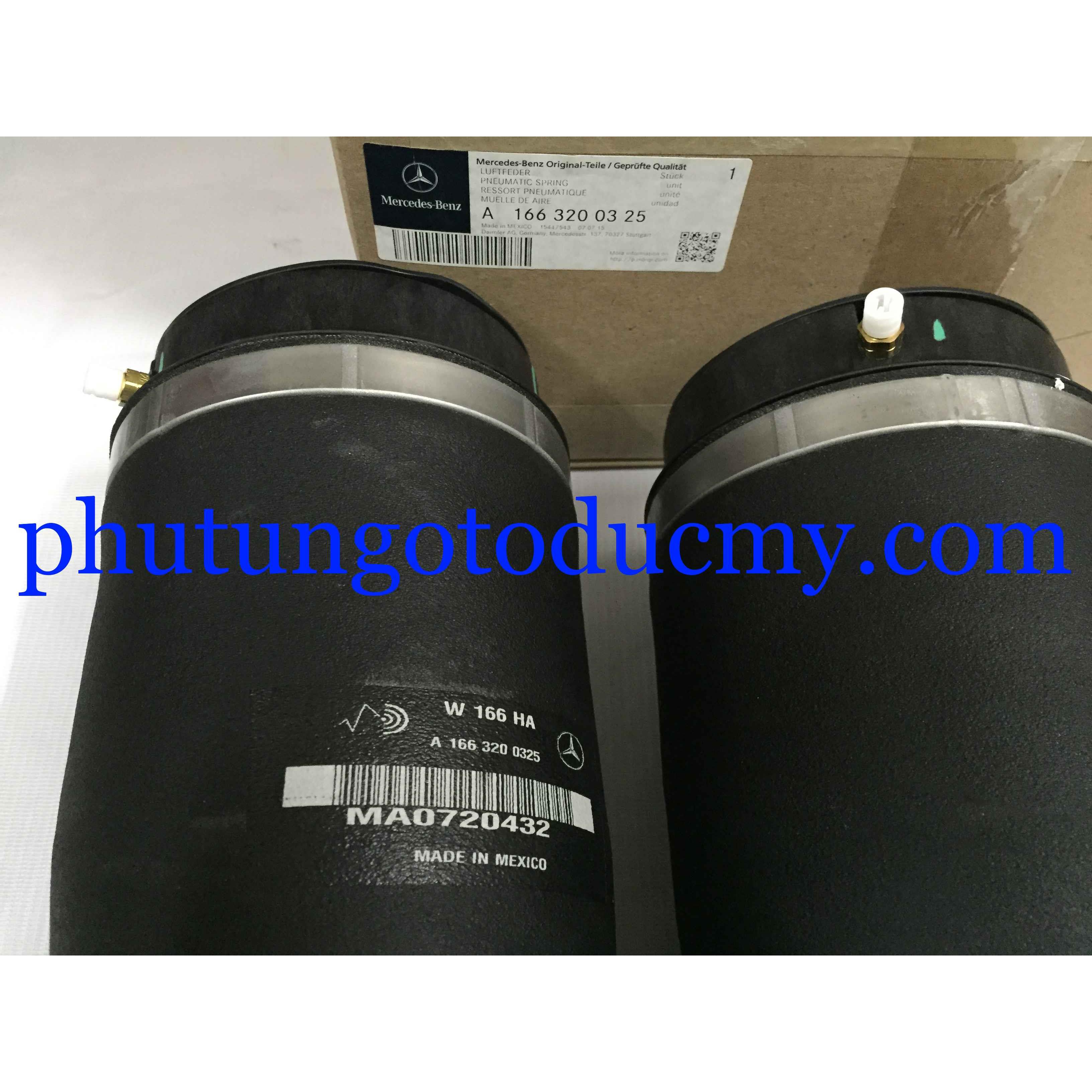Bóng hơi giảm xóc sau Mercedes GL450, GL550, GL320/350 W164 -A16632003