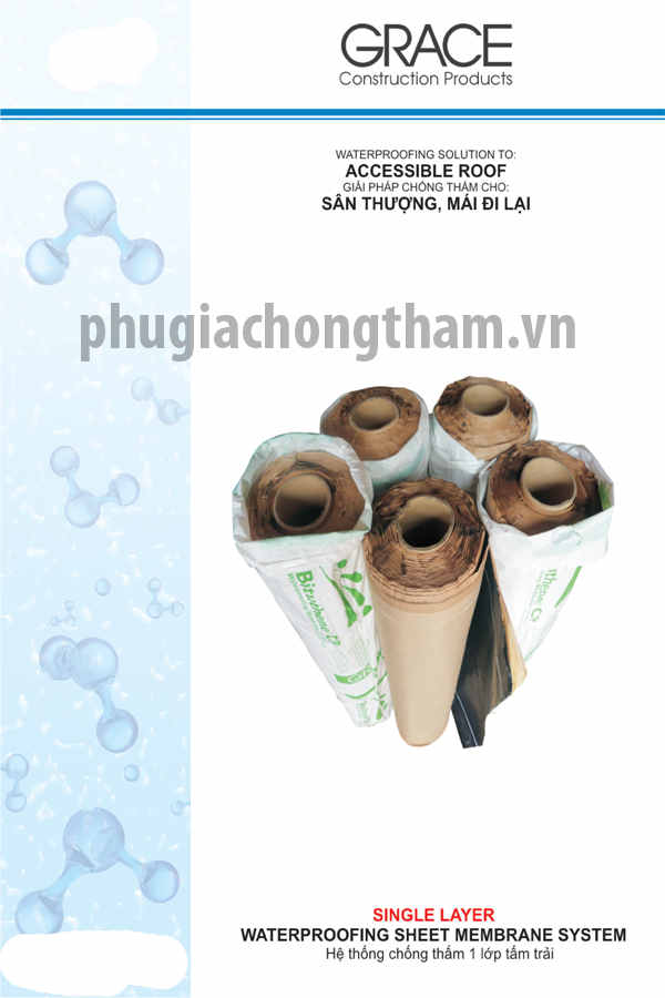 Chống thấm sân thượng với sản phẩm Bituthene CP