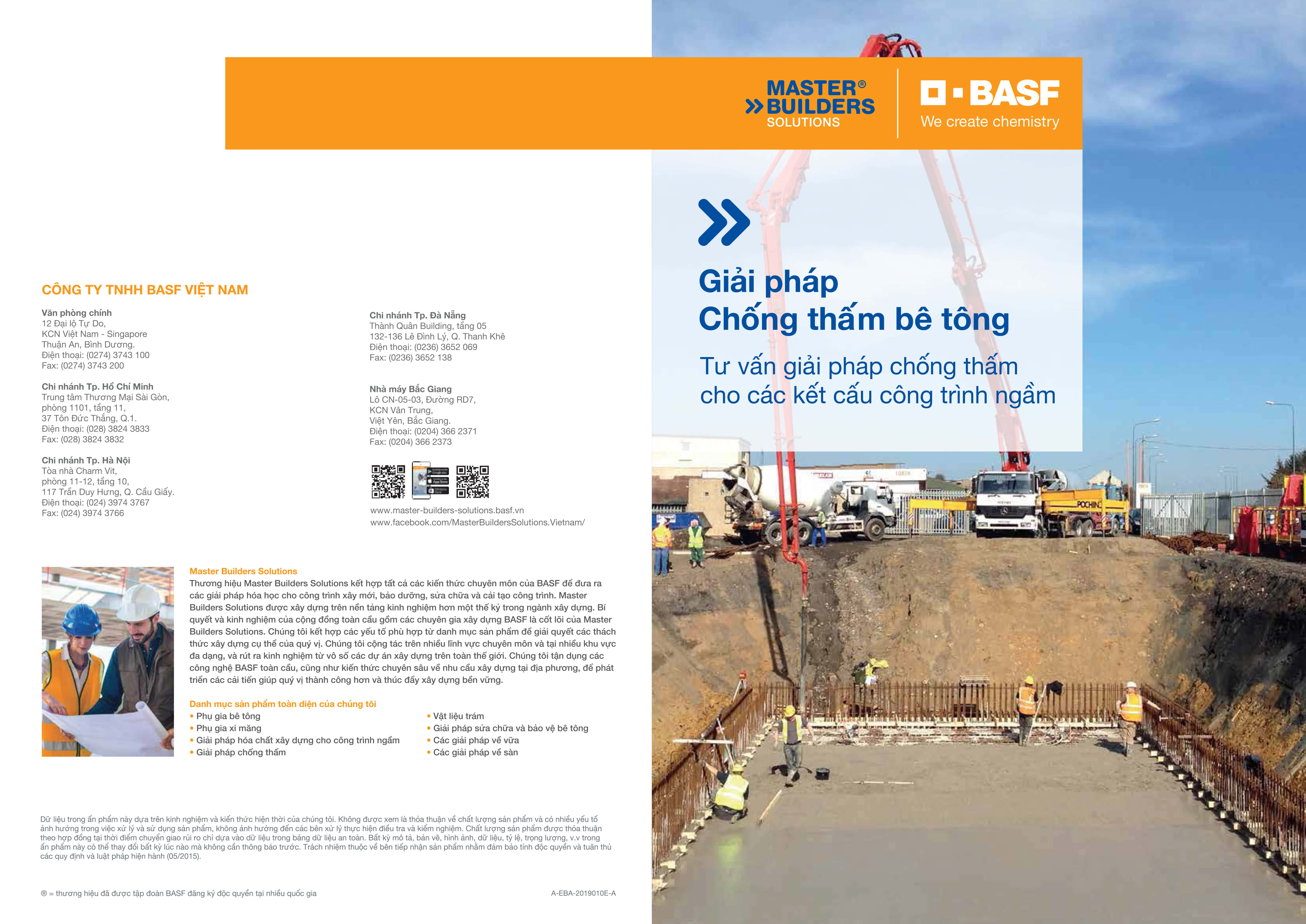 Giải pháp chống thấm cho bê tông - Giải pháp chống thấm cho công trình ngầm của BASF
