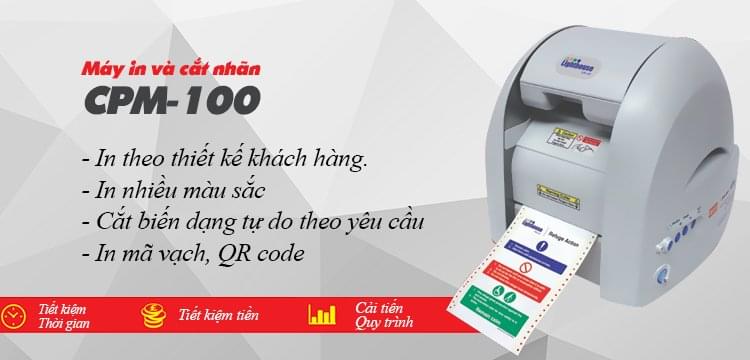 máy in và cắt nhãn cpm-100