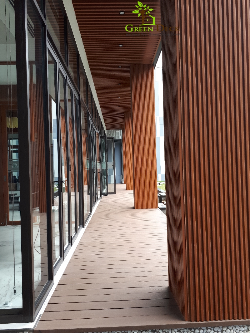 Gỗ nhựa composite ốp cột, ốp trần