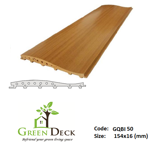 Gỗ Nhựa Ốp Tường Ngoài Trời GQBI 50