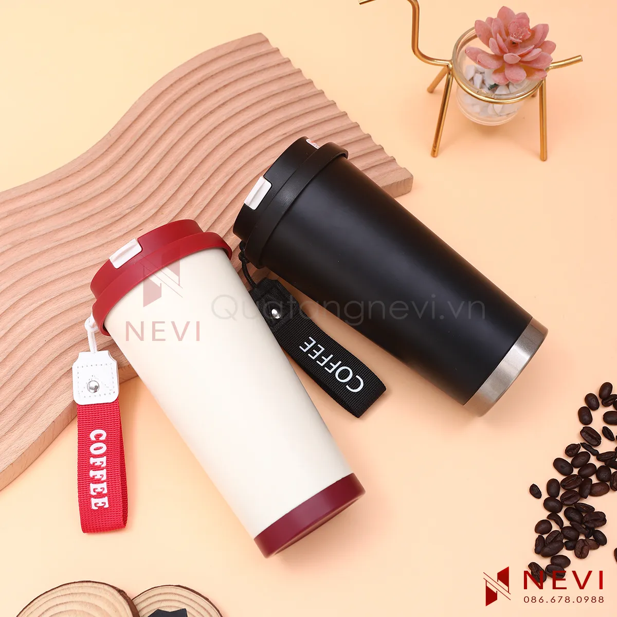 cốc giữ nhiệt đẹp 530ml in logo