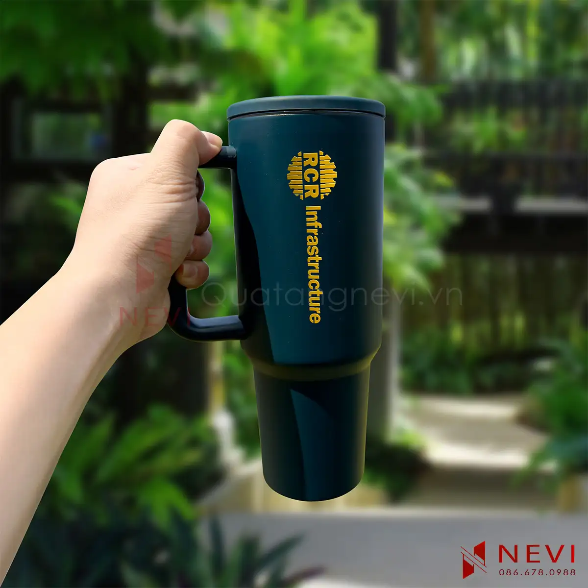 cốc giữ nhiệt mẫu mới 40 OZ xanh dương