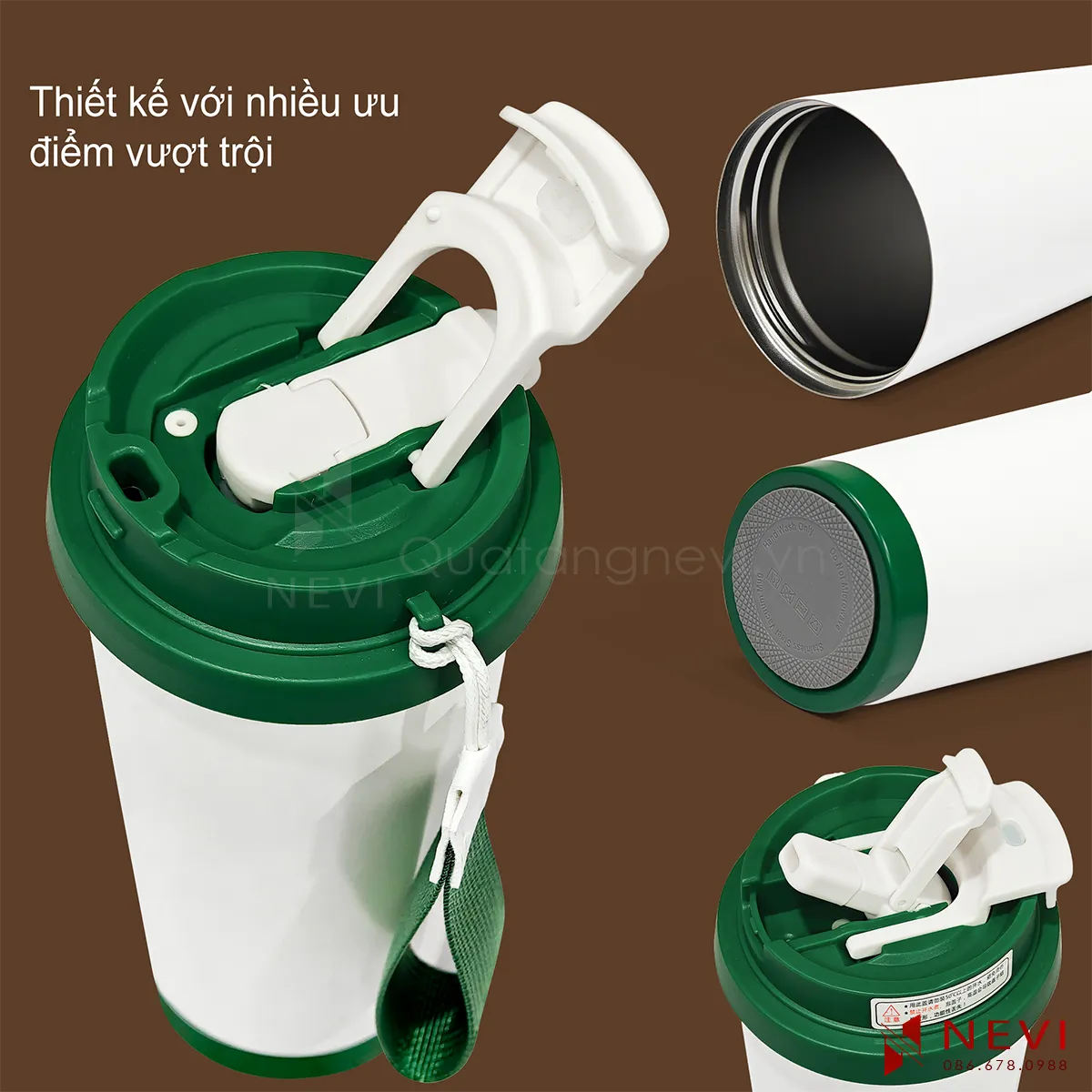 ly giữ nhiệt inox 316 có thiết kế nhiều ưu điểm vượt trội