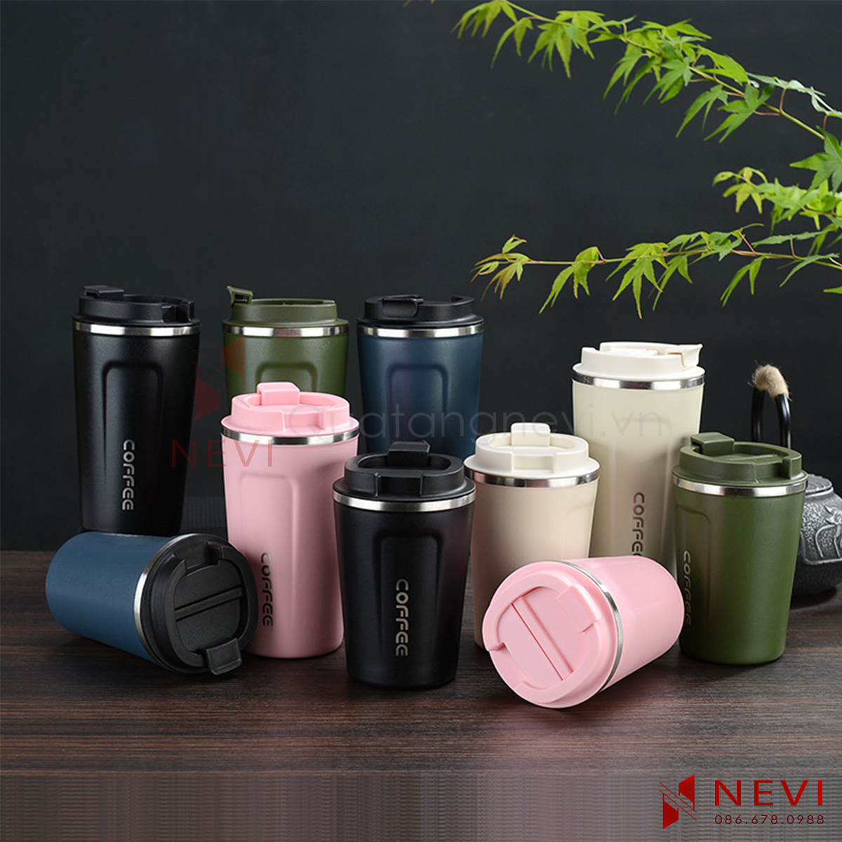 mẫu cốc giữ nhiệt coffee làm quà tặng