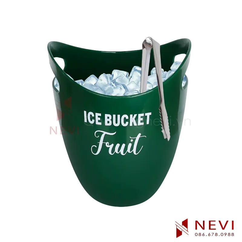 xô đá nhựa 2 quai làm quà tặng