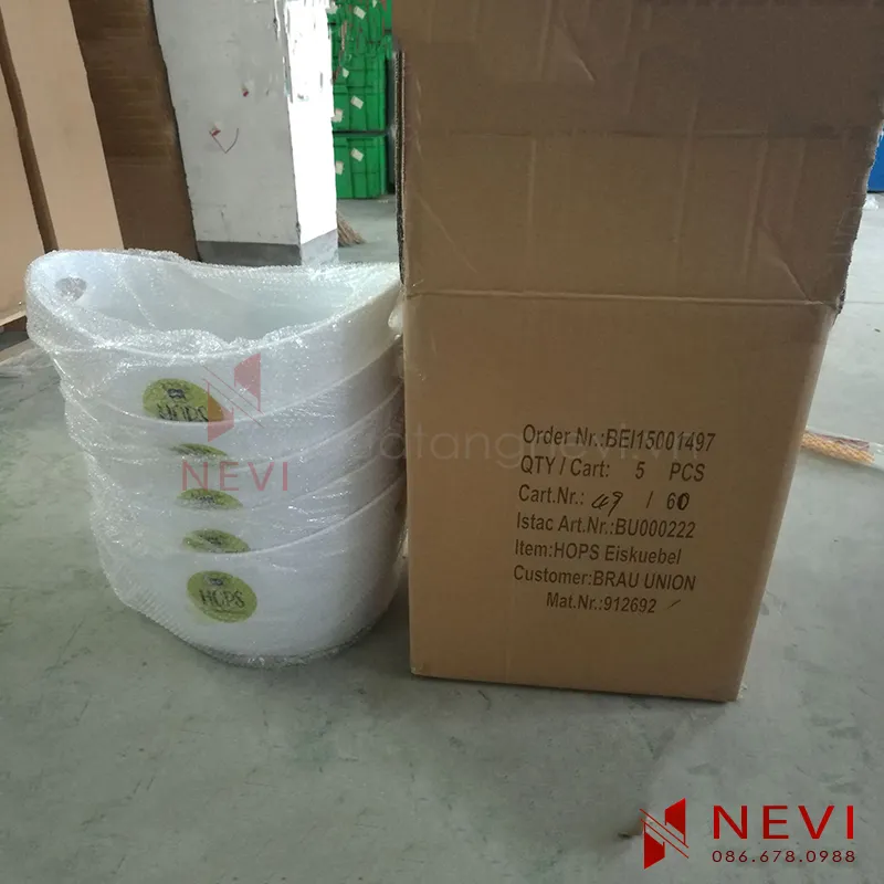 địa chỉ in xô đá nhựa 12 lít