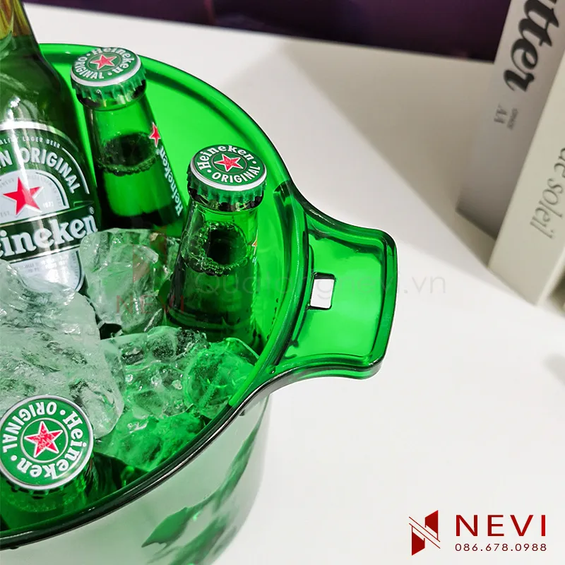 xô đá có mở bia