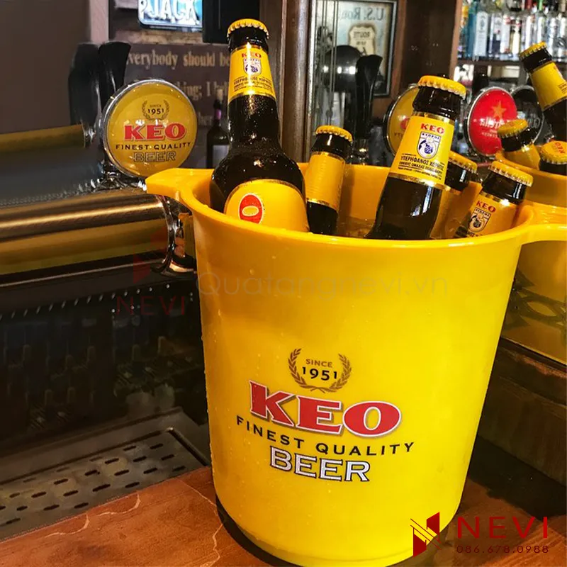 xô đá nhựa quán nhậu