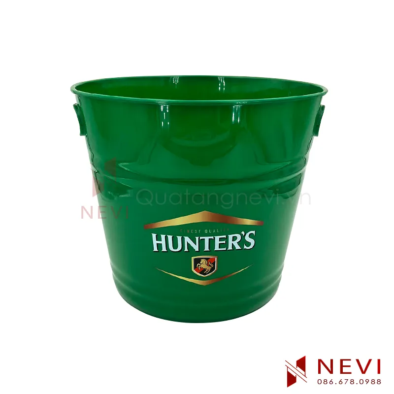 xô đá nhựa rẻ in logo