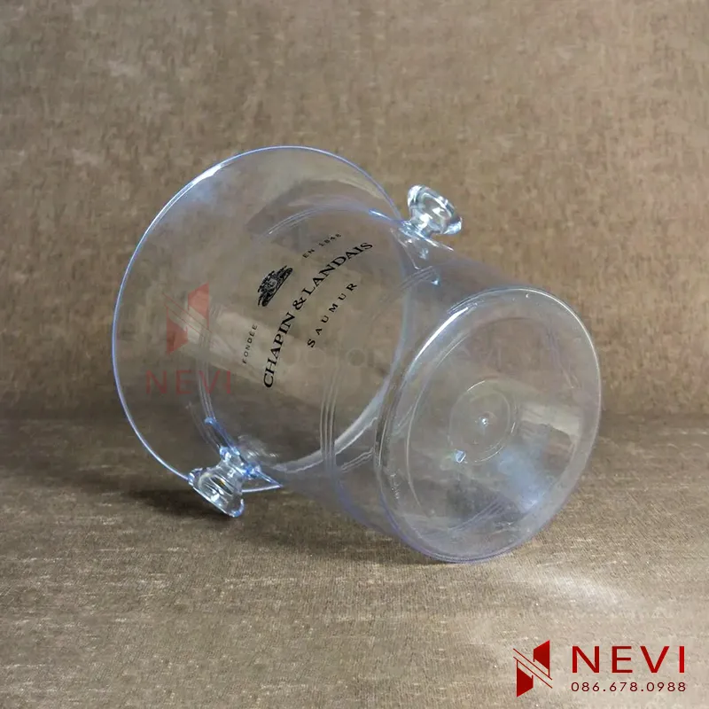 xô đá ướp lạnh rượu có 2 quai xách