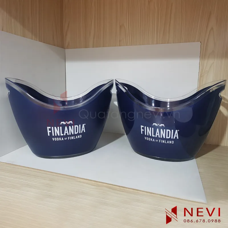 Xô đựng đá bằng nhựa ướp lạnh rượu bia