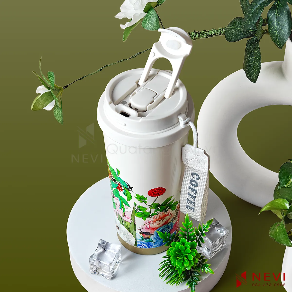 bình giữ nhiệt inox 316 có vòi uống nắp bật tiện lợi