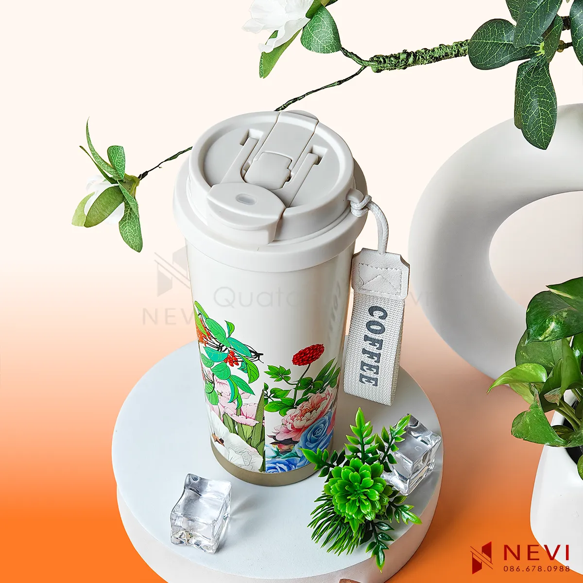 mẫu bình giữ nhiệt inox 316 có quai xách, kiểu dáng đẹp